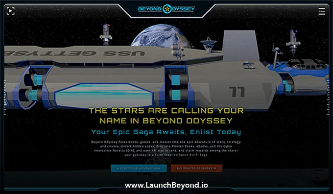 Beyond Odyssey website screenshot